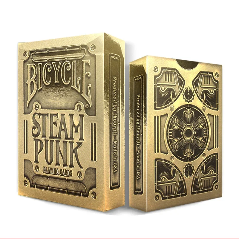 

Bicycle Gold Steampunk Playing Cards Deck Poker Size Magic Card Games Magic Tricks