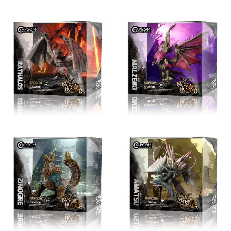 

CAPCOM Monster Hunter CUBE2 Action Figures CFB Model Tianhui Black Eclipse Tiger Action Figures Children's Toys Action Figures