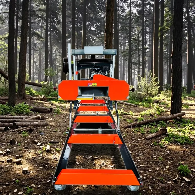 Horizontal Wood Cutting Sawmill Machine Portable Band Saw for Logs Timber Lumber Board Processing Workshop