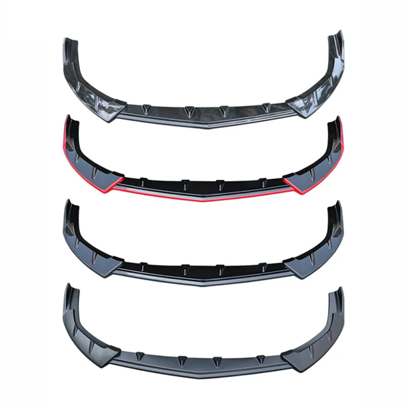 For CHANGAN UNI-T 2020 2021 4Pcs Car Front Bumper Splitter Lip Diffuser Spoiler Cover Guard Body Kits