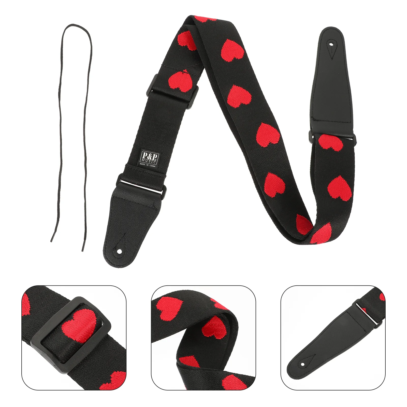 

Diagonal Guitar Straps Electric Practical Nylon Ballad Instrument Belt Decor for Gift Sling