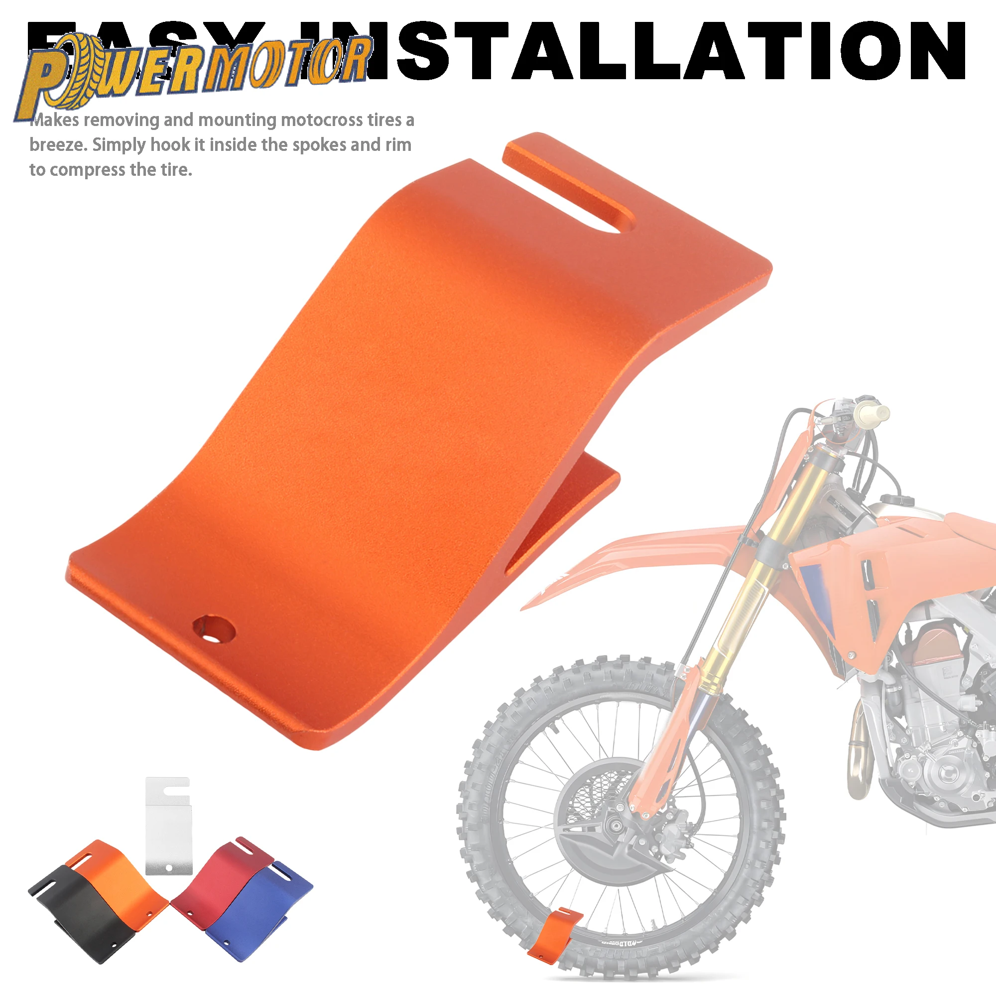 Motorcycle Tire Installation Assistance Bead Buddy Tool Holder Hook Universal for KTM Husqvarna Kawasaki Suzuki Honda Motocross