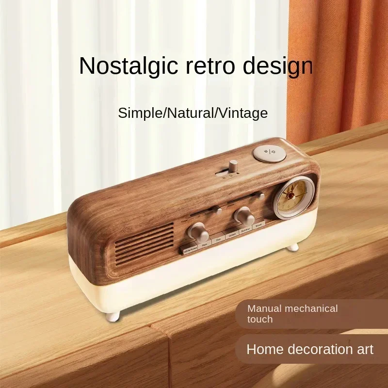 ضوء ليلي محيط للاستيقاظ من KPI، ضوضاء بيضاء، ساعة منبه محمولة، مكبر صوت، زخرفة، هدية