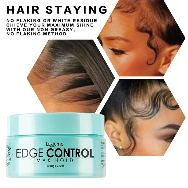 

Edge Control gel 80g for hair styling with custom label Hair gel lace gel hair gel braiding gel strong hold edge Control wax got