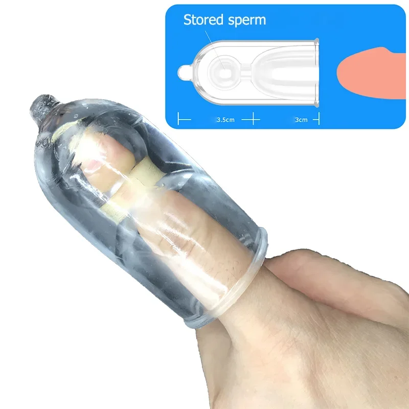 Extend 3.5CM Penis Sleeve Reuseable Condom Delay Ejaculation Sex Toys For Men Penis Ring Male Glans Sleeve Extender Enlargement