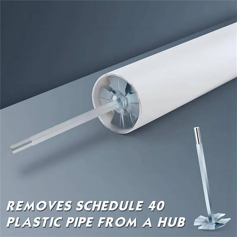 

AEE8-PVC Joint Saver, Pipe Reamer Tool For Removing SCH 40 From Hubs, For ABS PVC Pipe, Fits 1 2Inch Variable Speed Drill