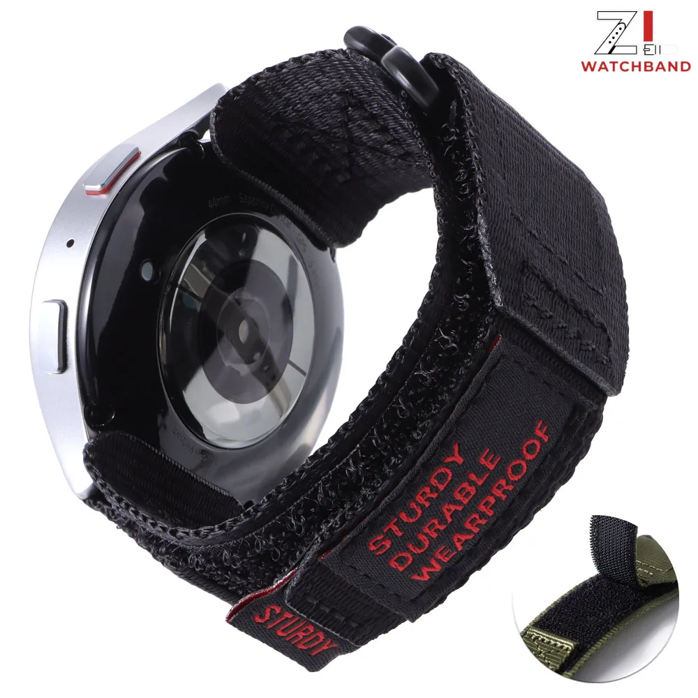 22mm 20mm Camouflage Nylon Strap for Samsung Galaxy Watch 7 6 5 4 40/44mm 6 4Classic 43 47mm Band for Huawei Watch GT5 4Pro Band