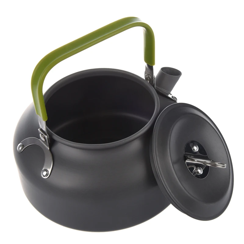 Hot! 0.8L Portable Ultra-light Outdoor Hiking Camping Survival Water Kettle Teapot Coffee Pot Anodised Aluminum