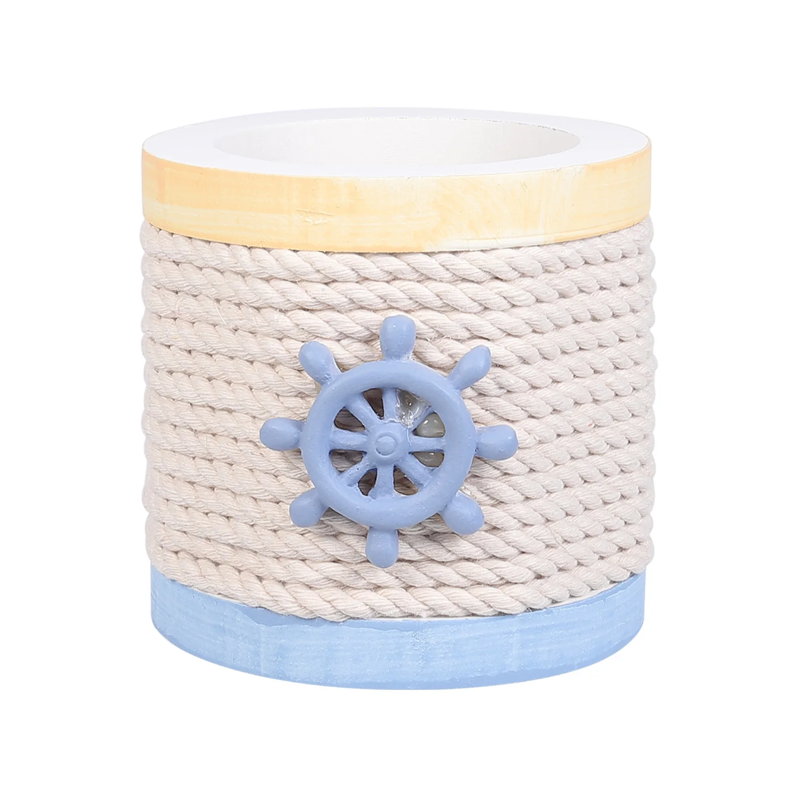 

1pc Wooden Pen Holder Classic Desktop Organizer Pencil Makeup Brush Storage Creative Stationery Container Lovely Sundries Basket