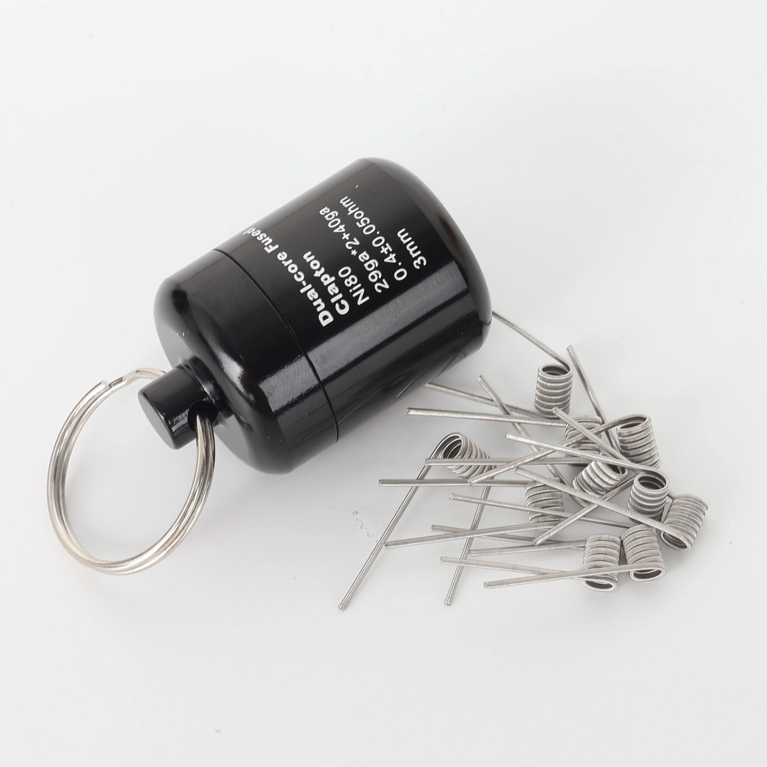 لفائف كبيرة تم بناؤها مسبقًا لتصنعها بنفسك ، من من الكلابتون المصهور dl ، سطح ملفوف واحد ni80 tricore phatom ، 10 أجزاء في الصندوق #3