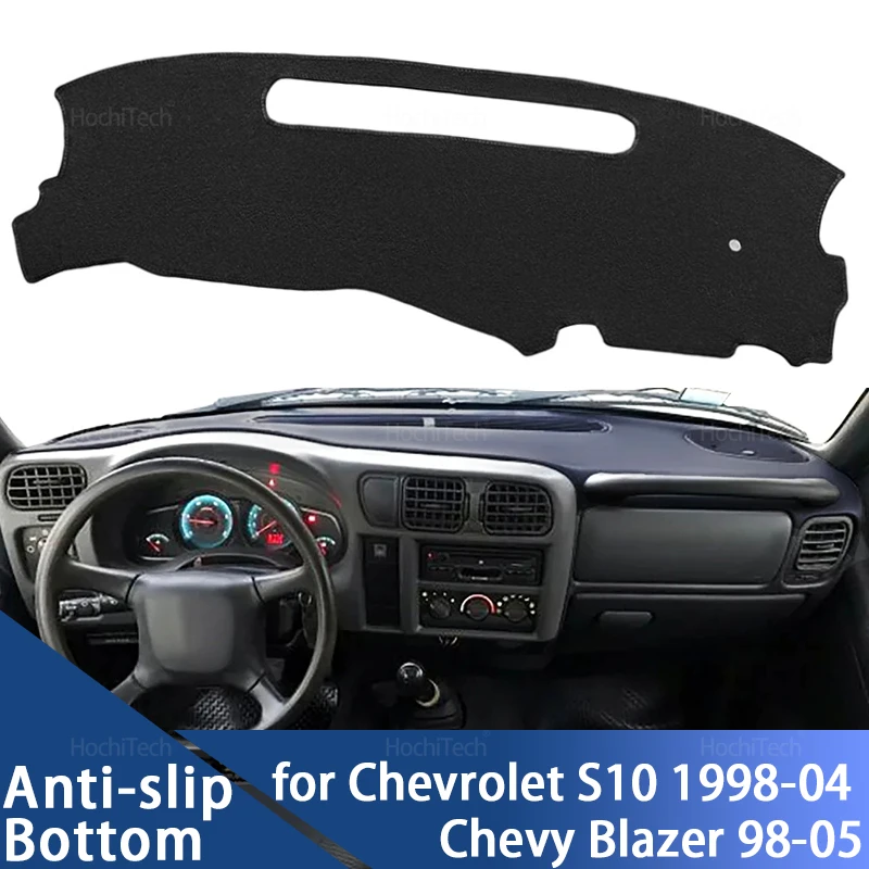 Anti-deslizamento tapete painel capa almofada pára-sol dashmat tapete acessórios do carro para chevrolet s10 1998-2004 chevy blazer 1998-2005