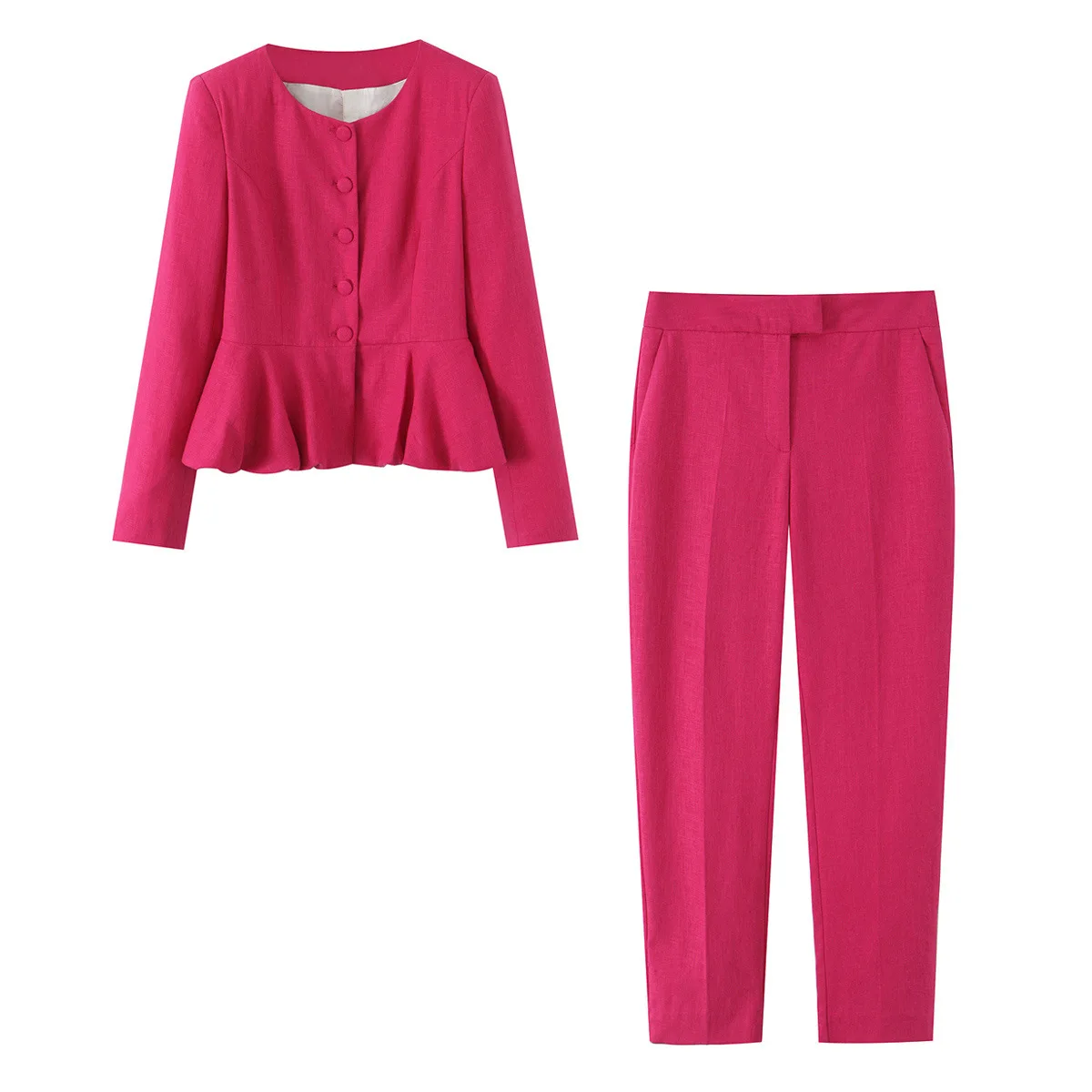 

Spring Autumn Two Piece Pantsuits Elegant Women Business Work Blazers Professional OL Styles Suits with Pants and Jackets Coat