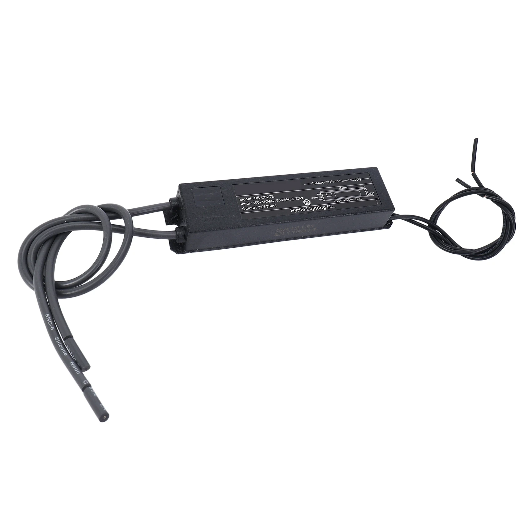 3X Neon Light Sign Electronic Transformer Power Supply Hb-C02te 3Kv 30Ma 5-25W For Any Sizes Of Glass Neon Light Sign-[A002 Wind