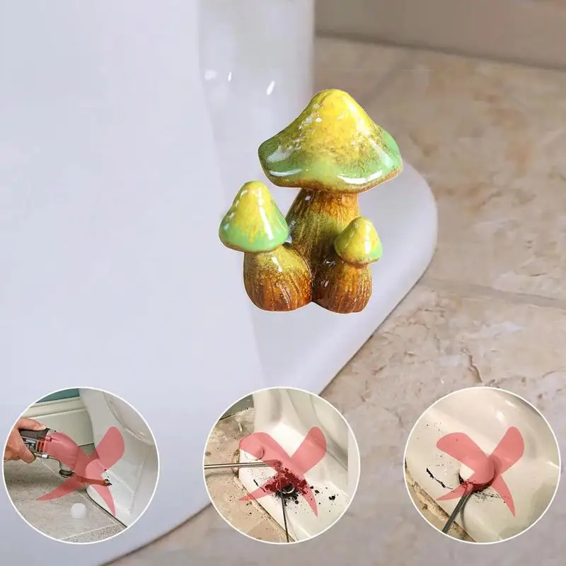 Mushroom Toilet Caps 2pcs Decorative Toilet Bolt Covers Decorative Toilet Bolt Covers Mushroom Resin Toilet Bolt Covers Mushroom