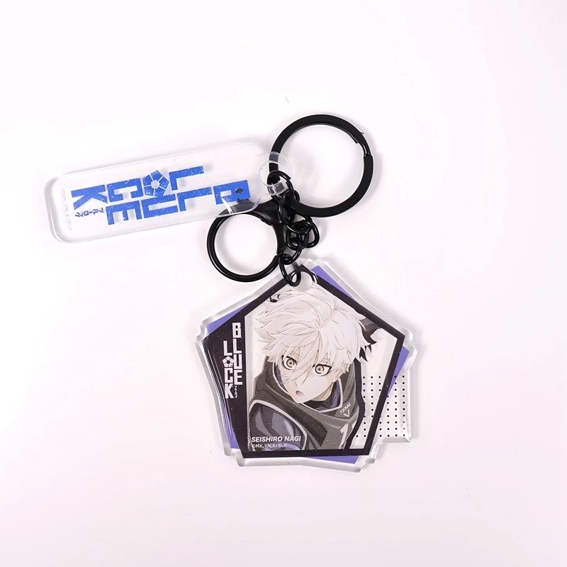 

Game BLUE LOCK Isagi Yoichi Nagi Seishiro Chigiri Hyoma Cosplay Acrylic Pendant Keychain drops glue Ambitus