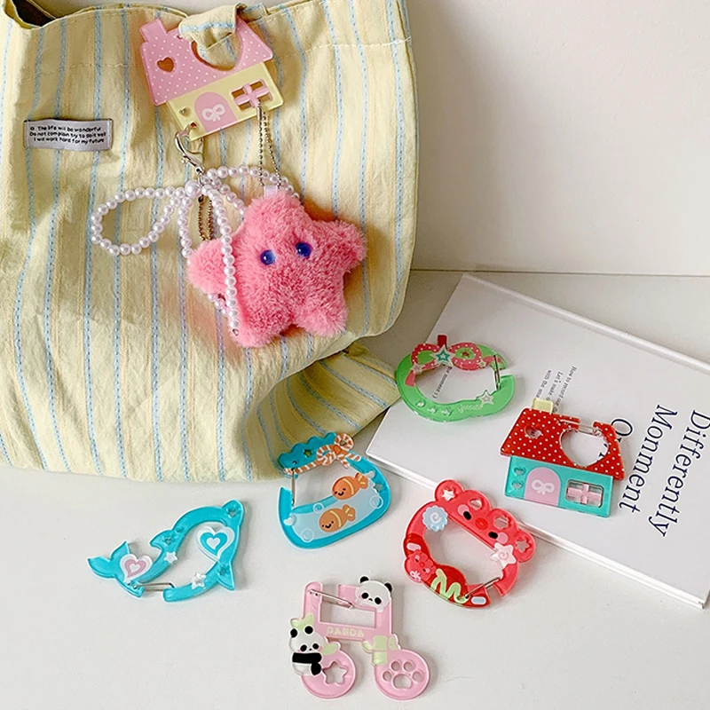 الاكريليك حامل سلسلة مفاتيح من الكرتون Ins نمط منزل الموسيقى ملاحظة أبل على شكل ديكور لحقيبة قلادة هوك Diy بها بنفسك مفتاح معلق #4