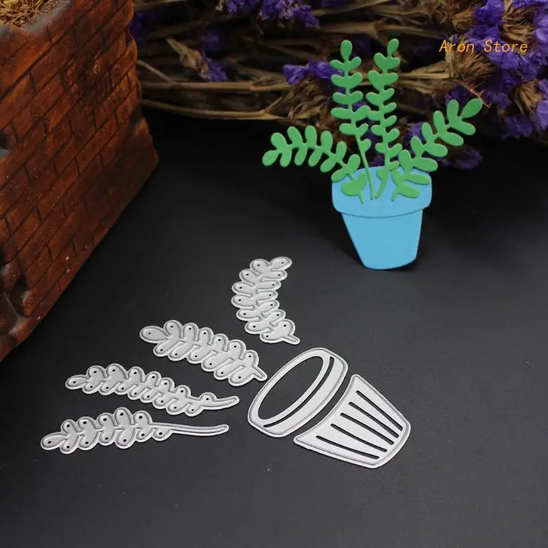 Fustelle per vasi da fiori stencil Scrapbook Album carta carta goffratura artigianato fai da te H3CF