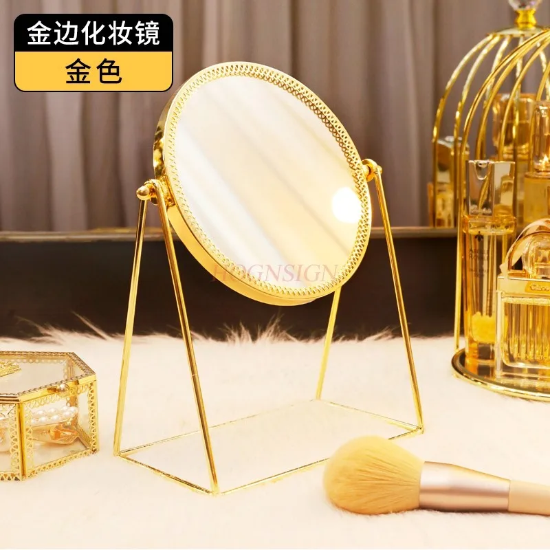 Online celebrity makeup mirror, household desktop small mirror, student dormitory high-definition dressing mirror