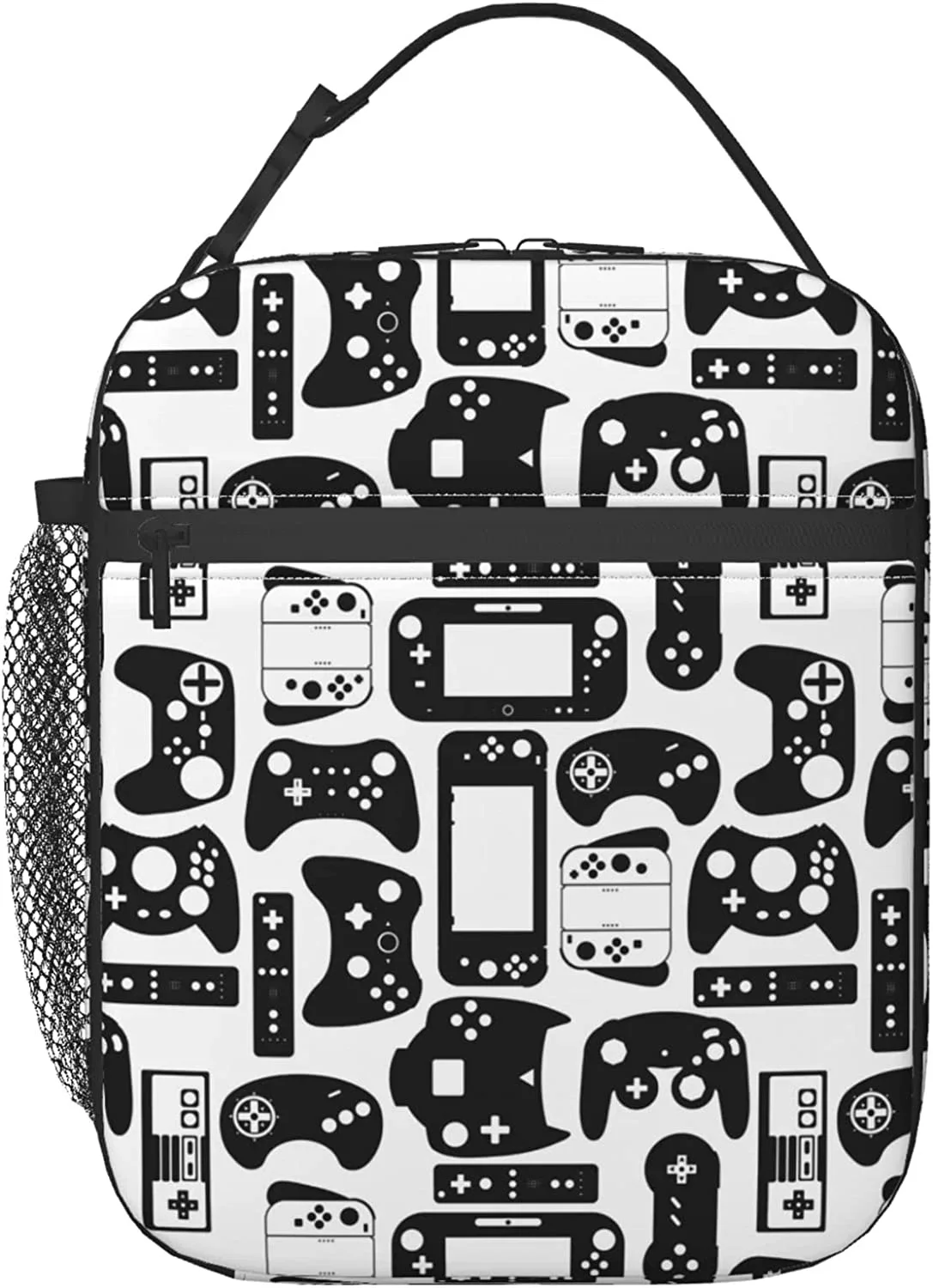 Video Game Controller Lunch Box Insulated Lunch Bag for Women Men Thermal Bento Box Adult Lunch Box