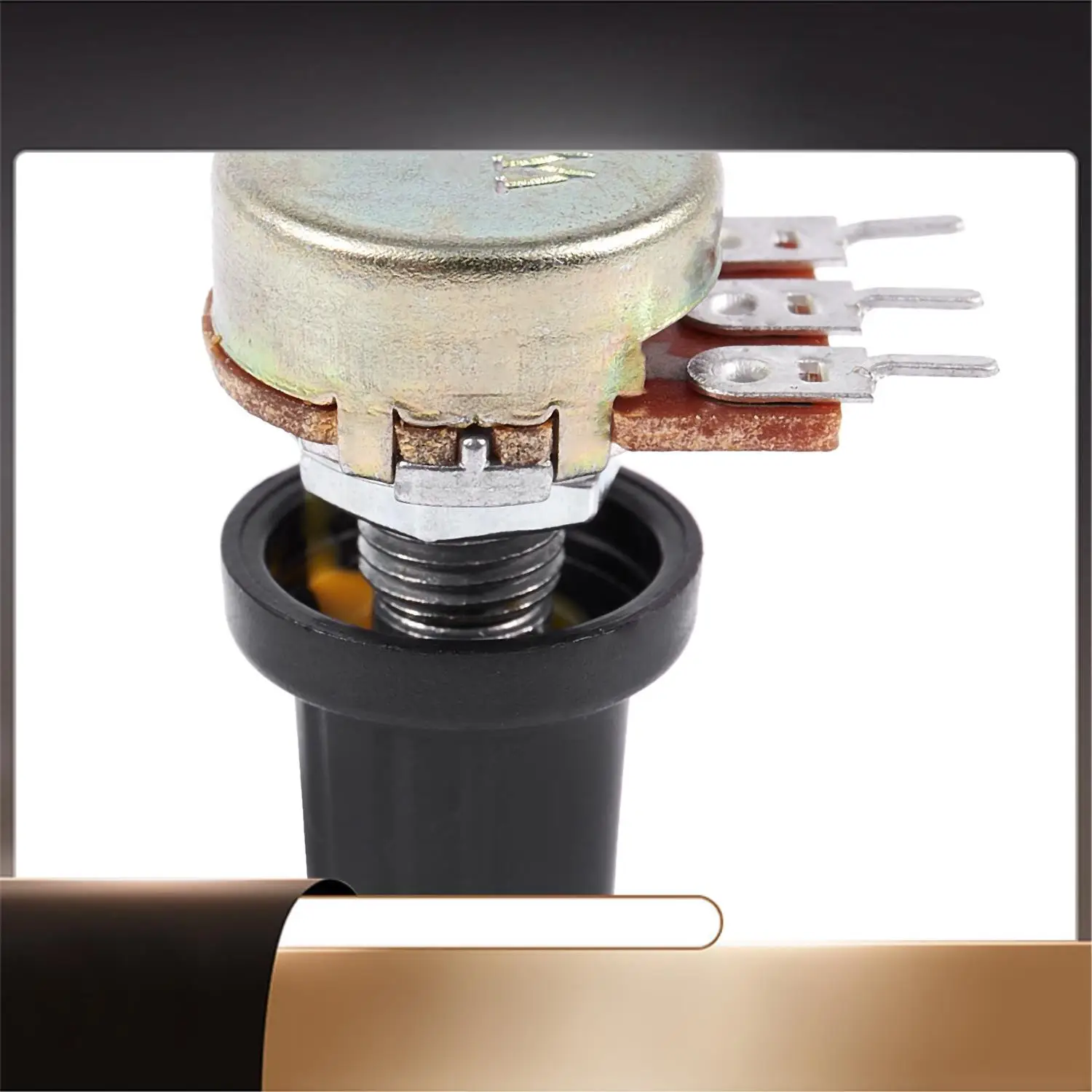 5Pcs 10K OHM 3 Terminal Linear Taper Rotary Audio B Type Potentiometer-N35R