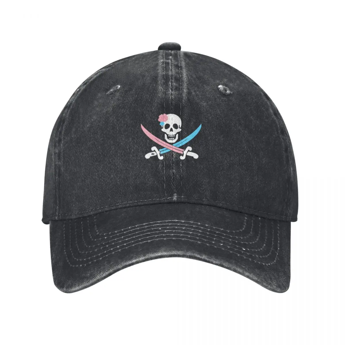 Trans Pride Jolly Roger Baseball Cap Thermal Visor Military Tactical Cap Hat Luxury Brand Elegant Women's Hats Men's