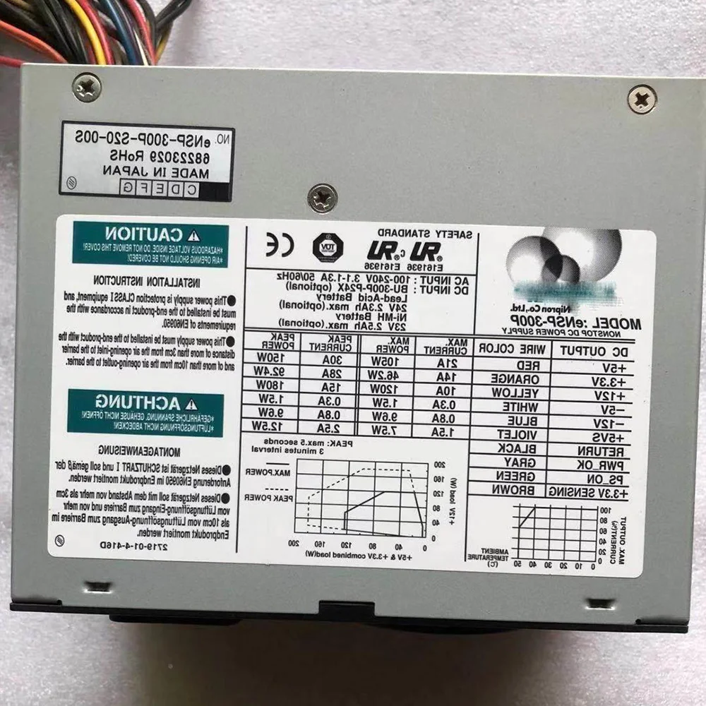 Industrial Control Power Supply for Nipron eNSP-300P BU-300P-24P 300W  Work Good