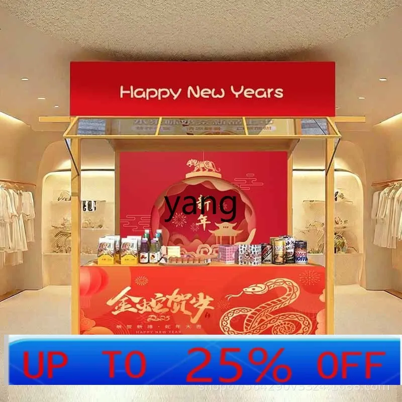 

LH market display stand wrought iron movable stall activity promotion stall stand