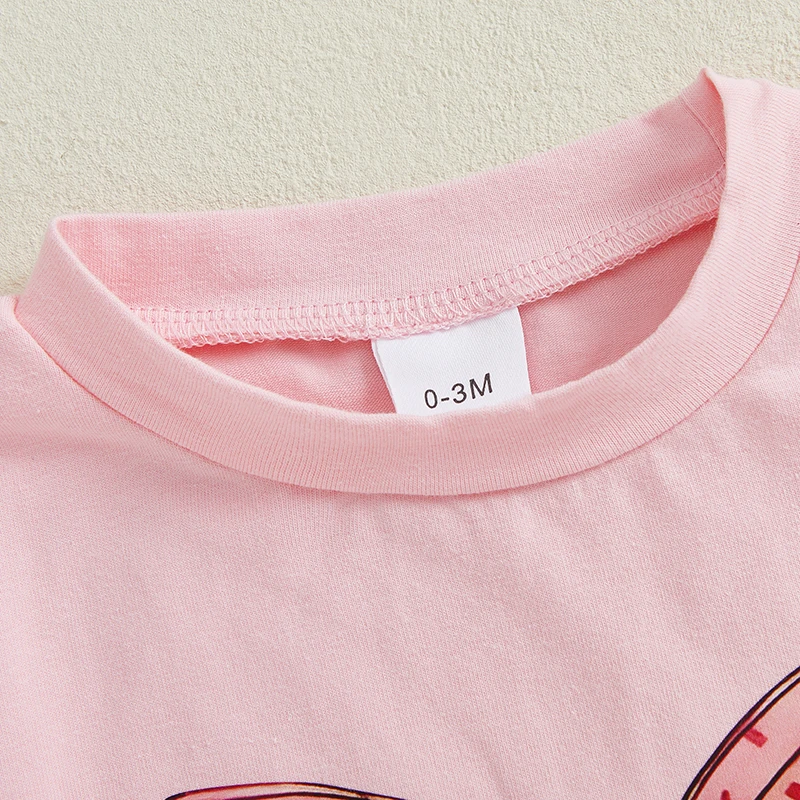 เด็กวัยหัดเดินเด็กสาวRomperรอบคอแขนสั้นพิมพ์บอดี้สูทฤดูร้อนทารกแรกเกิดสบายๆPlaysuit