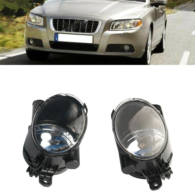 

1 Pair Front Fog Light Lamp Foglight For Volvo S80 2007 2008 2009 2010 2011 2012 2013 V70 2008-2010 31213101 31213102