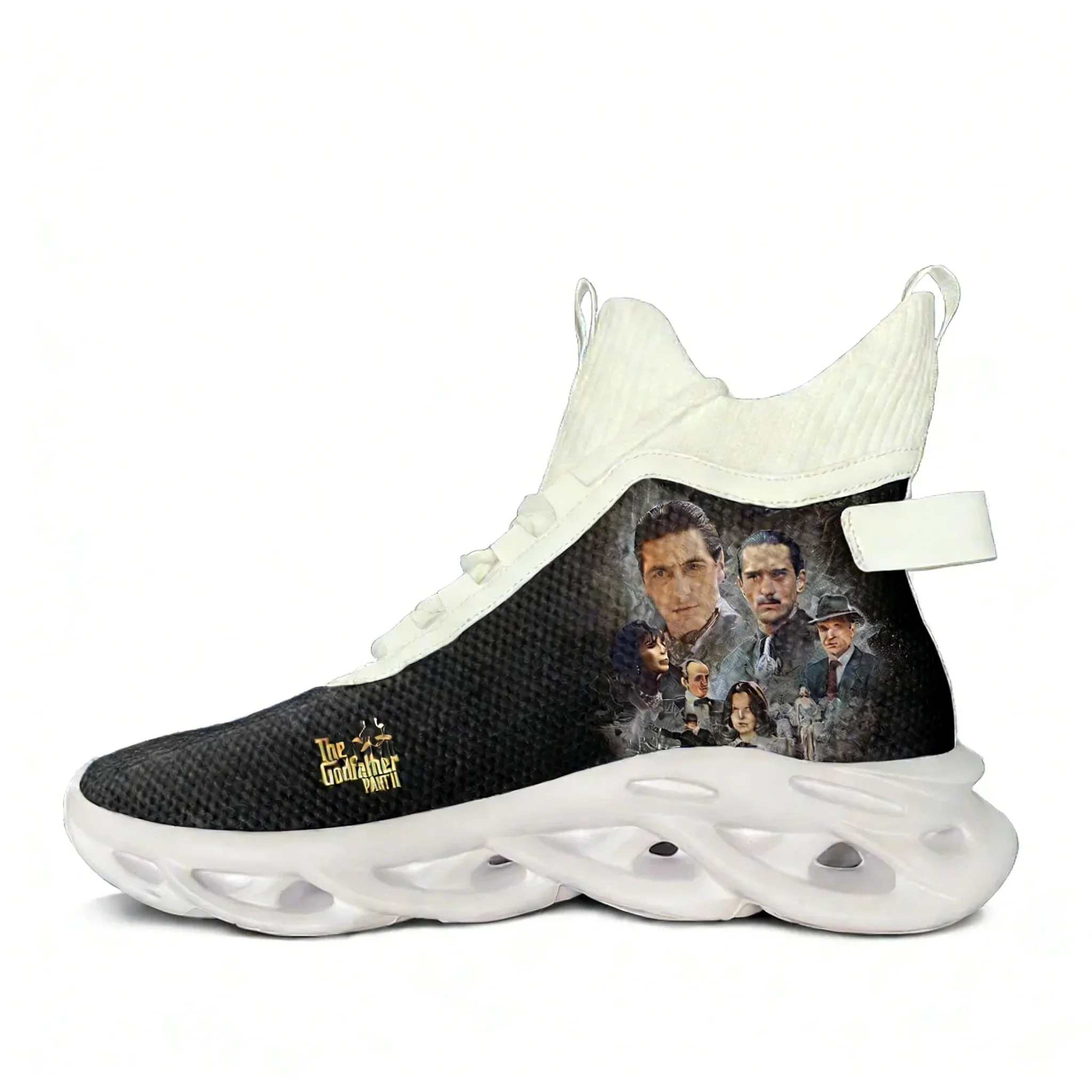 

Кроссовки The Godfather Part II High Top Flats для мужчин, женщин и подростков, высококачественная персонализированная повседневная обувь, обувь на заказ