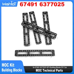 67491 6377025 Liftarm Modified Frame 3x19 Thick Hole Arm Center Beam Technical Parts MOC for SP3 Building Blocks DIY Car
