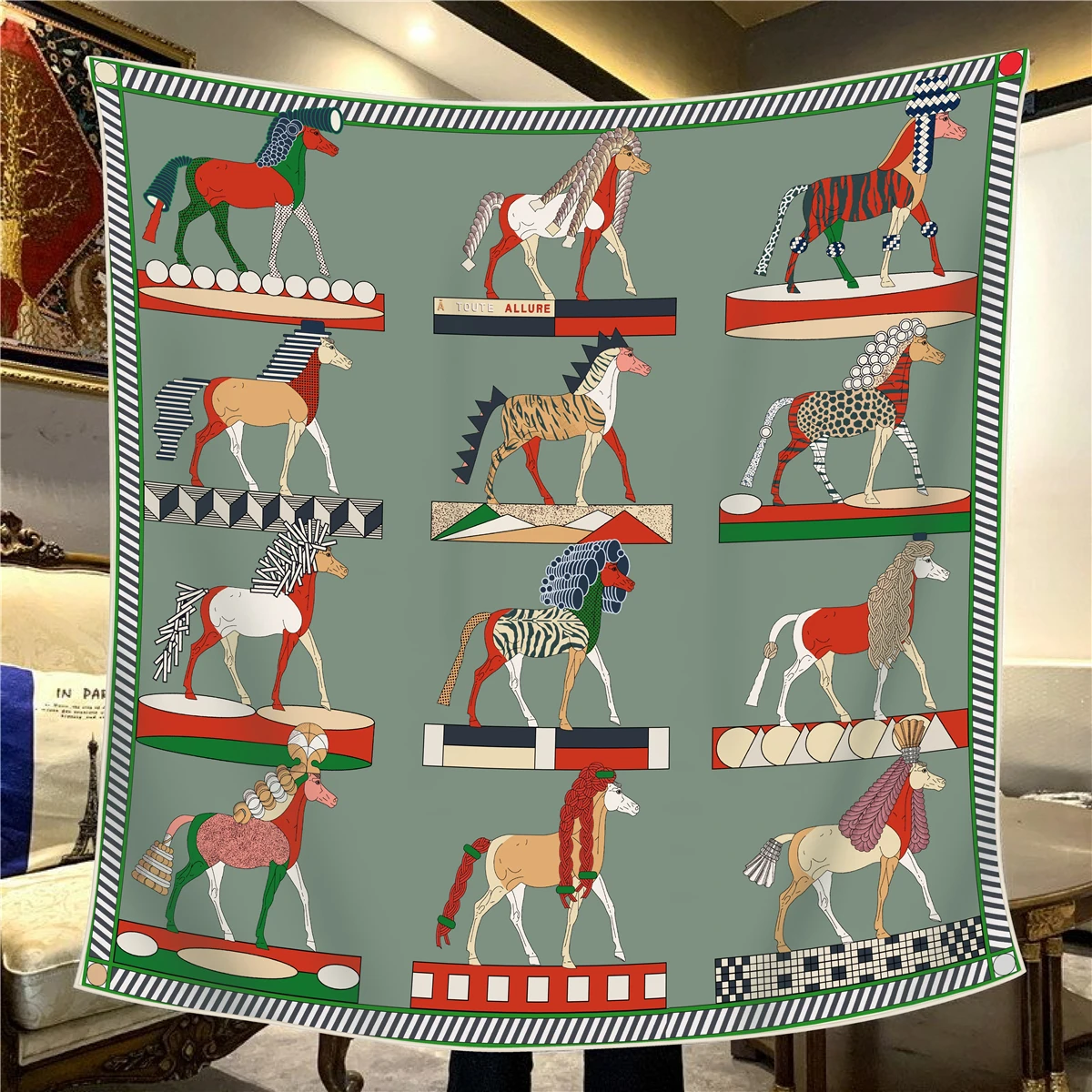 

Luxury Silk Cashmere Scarf Women Winter Shawls Mother Christmas Gift Herms Rollerd Edges Stoles Pashmina 110CM