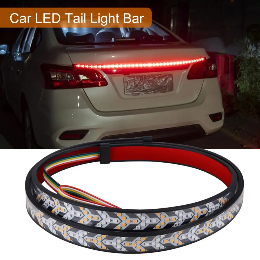 Car LED Tail Light Bar Dual-Color Fall Warning Signal Driving Light Strip Multifunctional LED Tailgate Lights Turn Signals And D