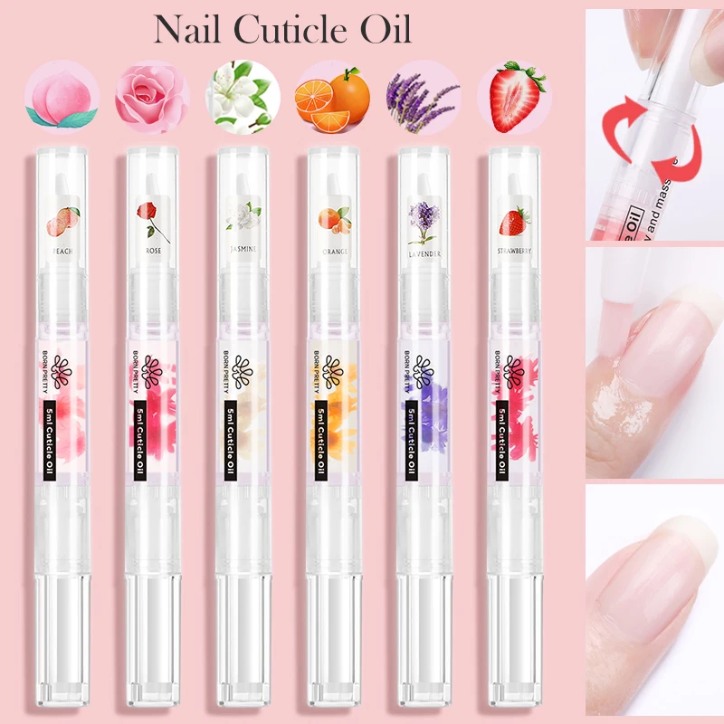 BORN PRETTY 1PCS Cuticle Oil Pen Nail Treatment Cuticle Revitalizer Oil Manicure Care Tools Nail Polish Nourish Skin