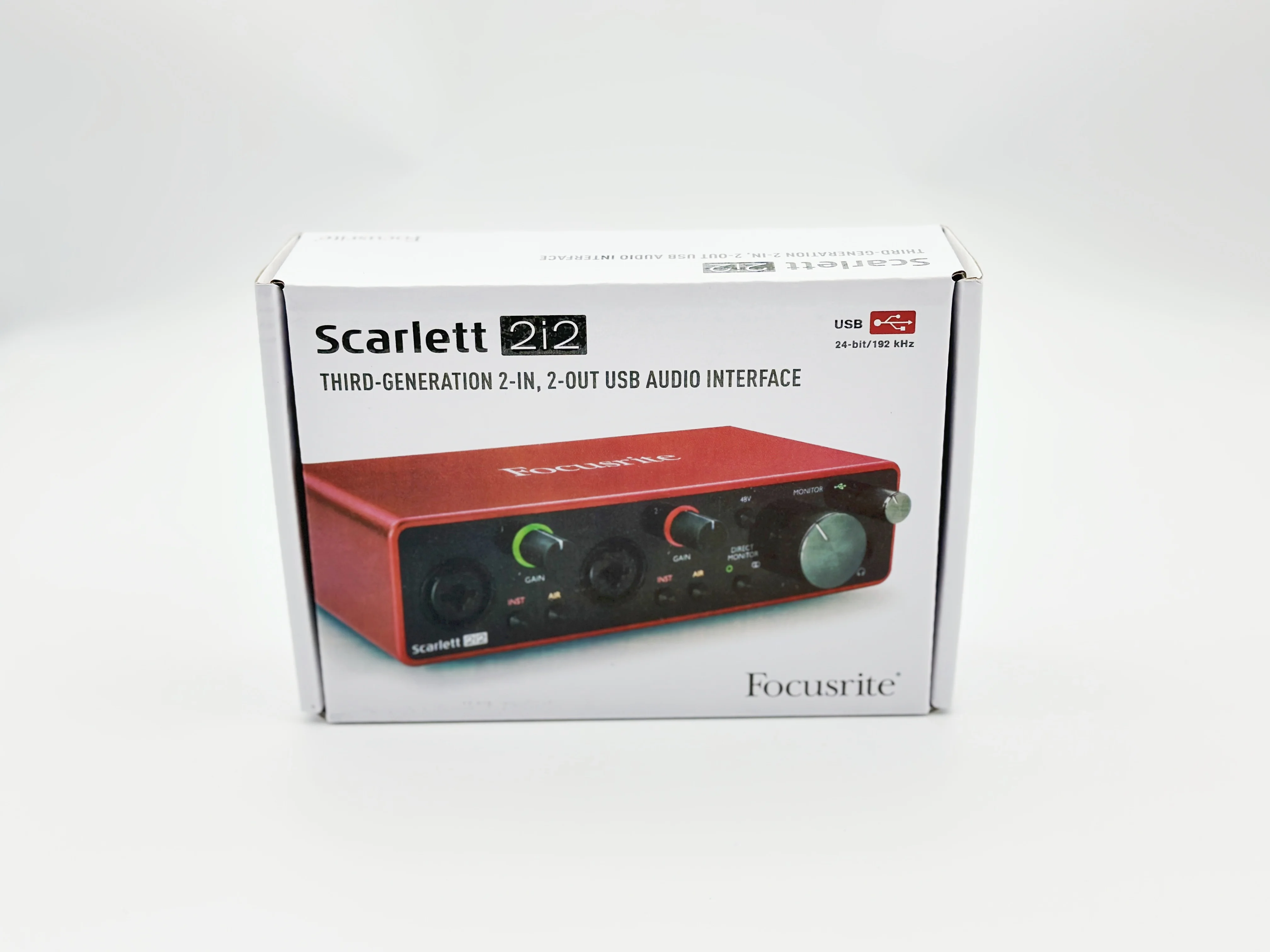 Focusrite Scarlett 2i2 3rd Gen USB Audio Interface Sound Card，For Recording Mic Guitar vs topping