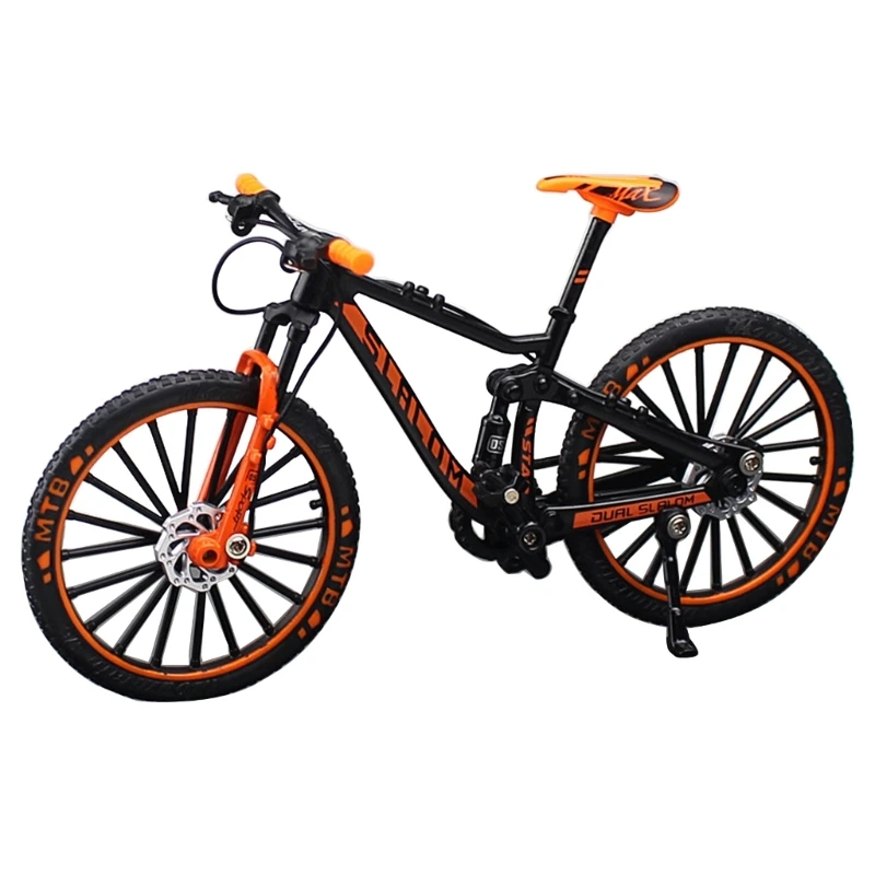 Mini bicicleta dedo modelo bicicleta bonito compacto com rodas giratórias decoração maravilhosa para escritório