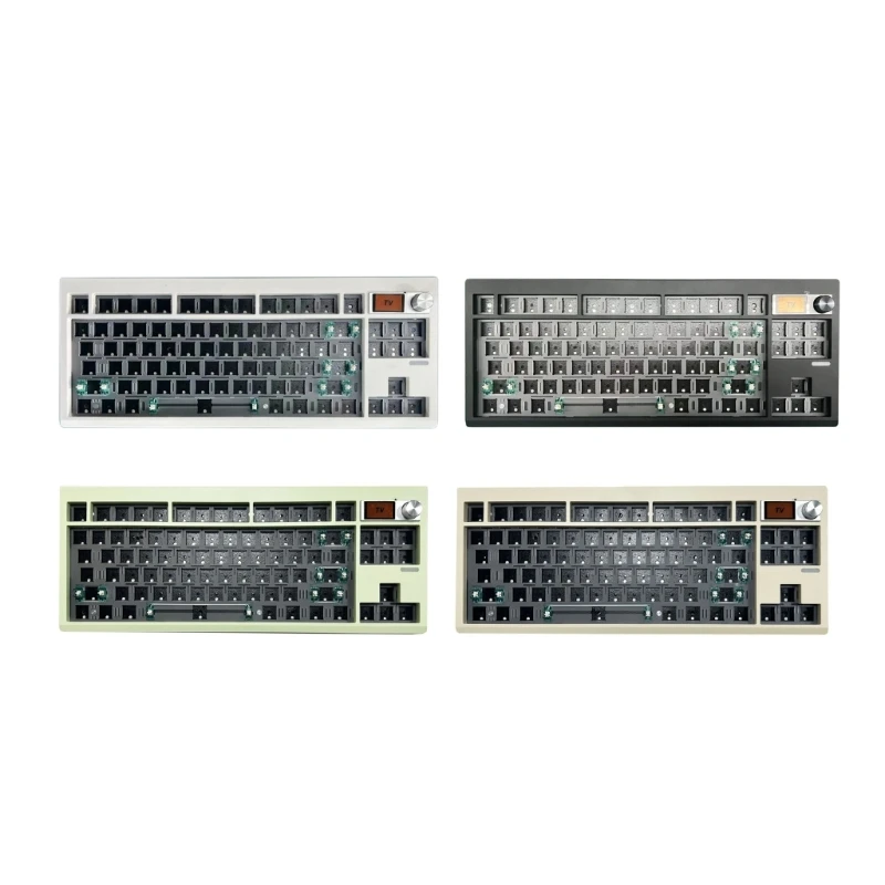 

GMK87 Customizable Keyboard Kit 87keys BT5/2.4G/TypeC Improved Productivity Hot swappable Easy Switches Replacement