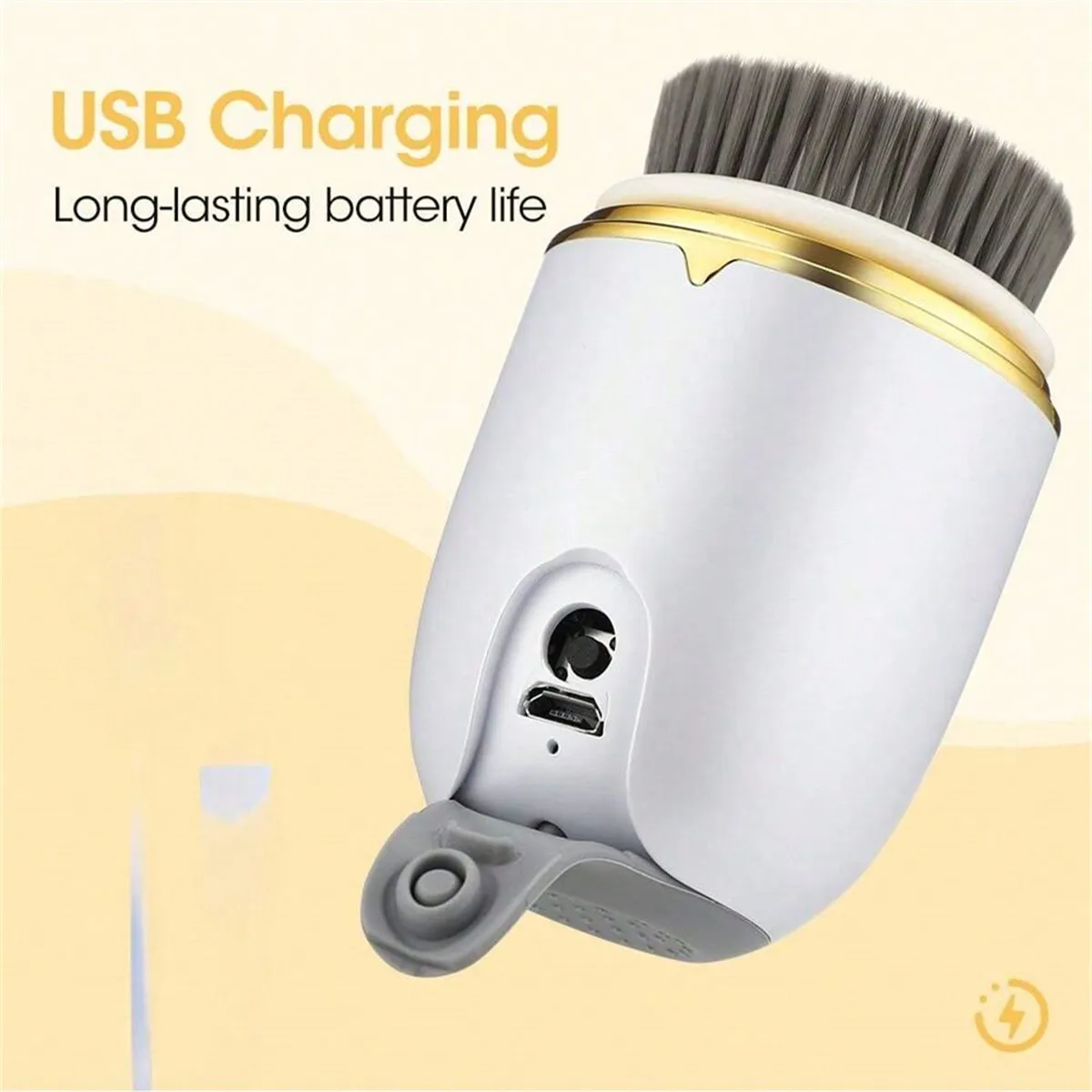 Elektryczna ultradźwiękowa szczoteczka do czyszczenia twarzy 3 w 1 Oczyszczająca szczoteczka do twarzy 360 Obrotowa szczoteczka do głębokiego czyszczenia Narzędzia do pielęgnacji skóry twarzy