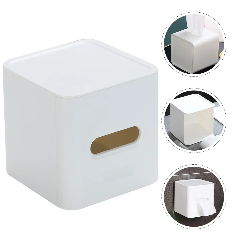 

Tissue Box Paper Towel Holder Boxes Household Napkin Storage Cases Living Room Plastic Simple Office