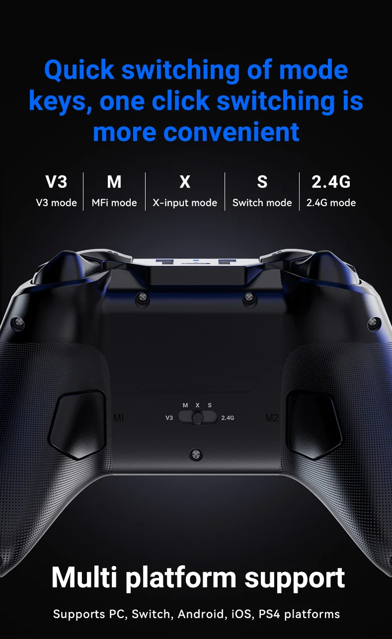 G7 Kabelloser Mobiler Spiele-Controller, Hall-Joystick, Trigger, Unterstützt Switch/Android/iOS/P4/PC, G6 Controller Upgrade-Version – Detail 8