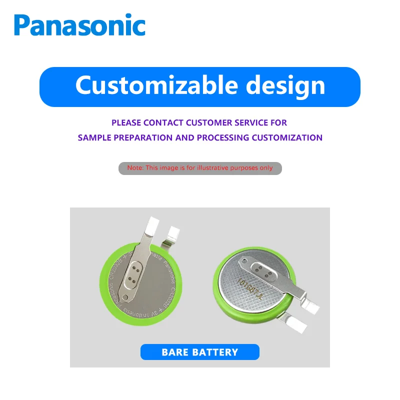 1PCS Panasonic CR2032B/FCN Tire Pressure Monitoring Built-in Sensor 3V High-temperature Resistant Button Battery