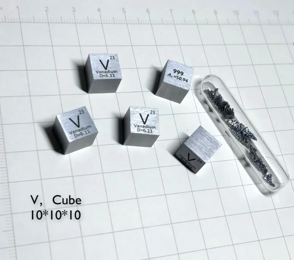 

Periodic Phenotypic Cubes of Vanadium Are 6.2g V 99.9 Vanadium Cubes with Edge Lengths of 10mm.