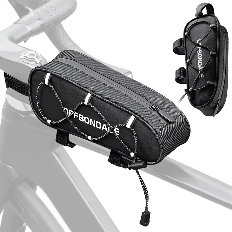 

Сумка для велосипеда, водонепроницаемая светоотражающая передняя верхняя рама, сумка-труба, велосипедная сумка, большая вместимость, аксессуары для дорожного велосипеда MTB
