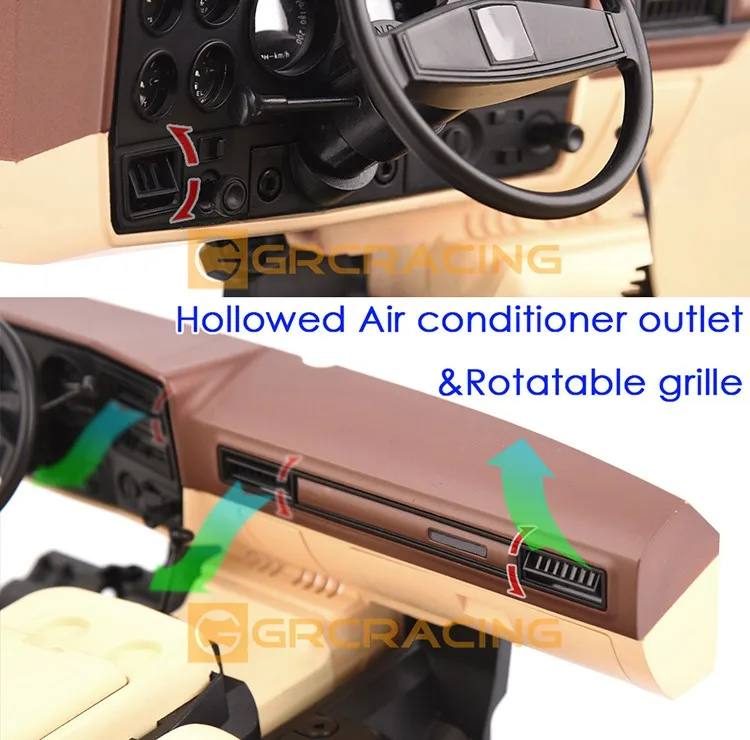 Für 1/10 Rc Auto Traxxas Trx4 K5 Innenraum Pioneer 1979 Simulation Mittelkonsole Sitz Modifikation Teile Grc G161kb – Detail 14