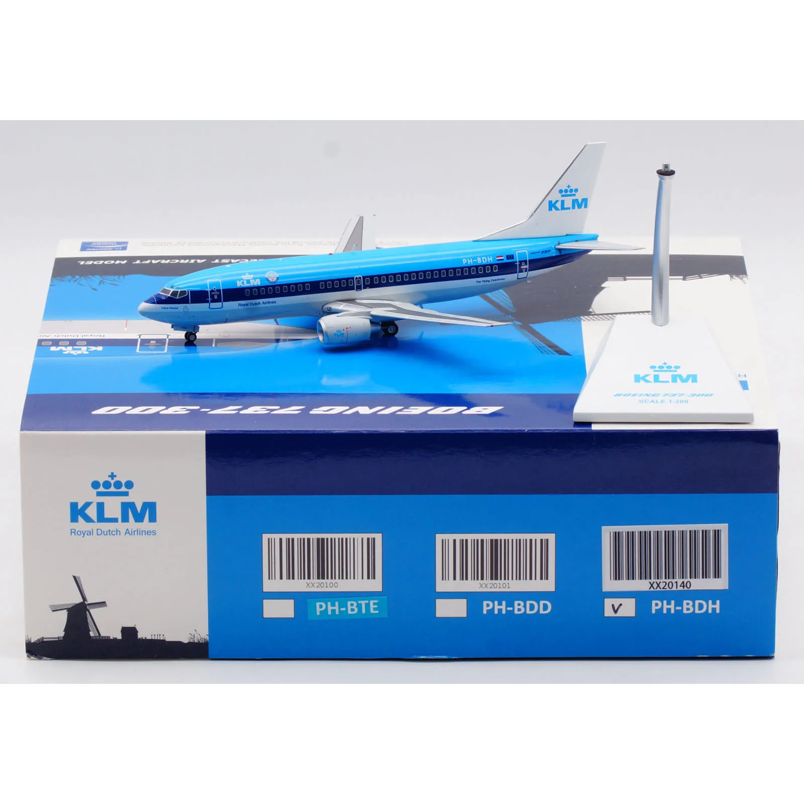 

XX20140 Alloy Collectible Plane Gift JC Wings 1:200 KLM Royal Dutch Airlines Boeing B737-300 Diecast Aircraft Jet Model PH-BDH