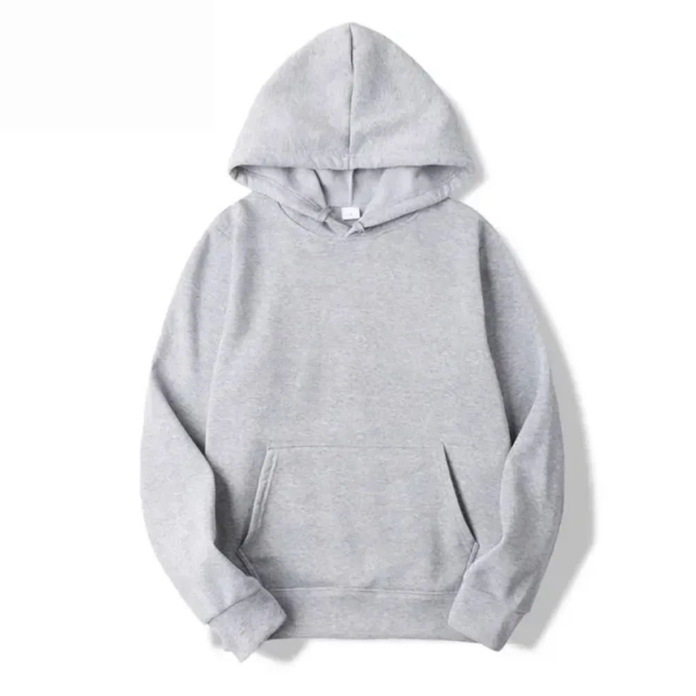 2025 Fashion Casual Hoodie Basic Pullovers Sweatshirts Loose Top Women Solid Color Hoodies Oversize Men Black Sweatshirt Tops