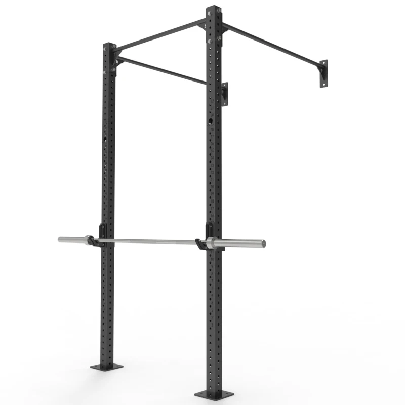 

Commercial Home Gym Equipment Wall-Mounted Metal Combo Squat Rack Power Rack Gym Rigs Half Squat Rack Cage 1