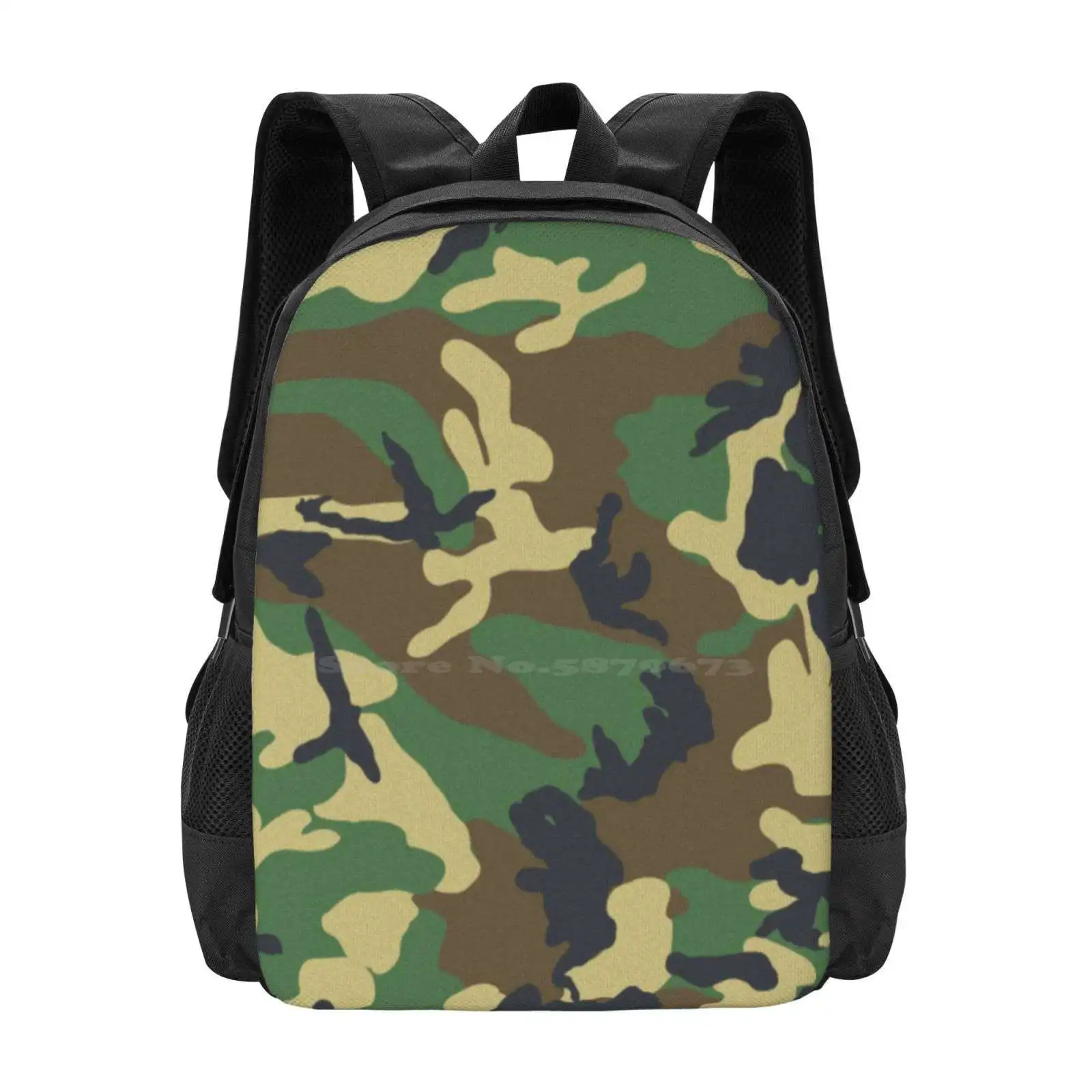 Camouflage - Woodland Hot Sale Schoolbag Backpack Fashion Bags Phone Wallets Aprons Duffle