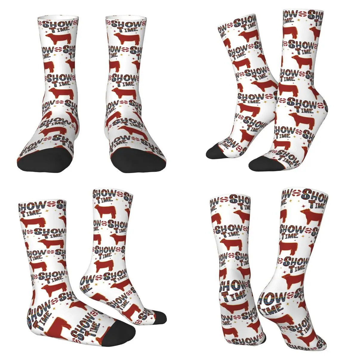 

Носки для художественного скота, шоу времени, шаровары, чулки высокого качества в стиле Харадзюку, всесезонные длинные носки для унисекс, рождественские подарки