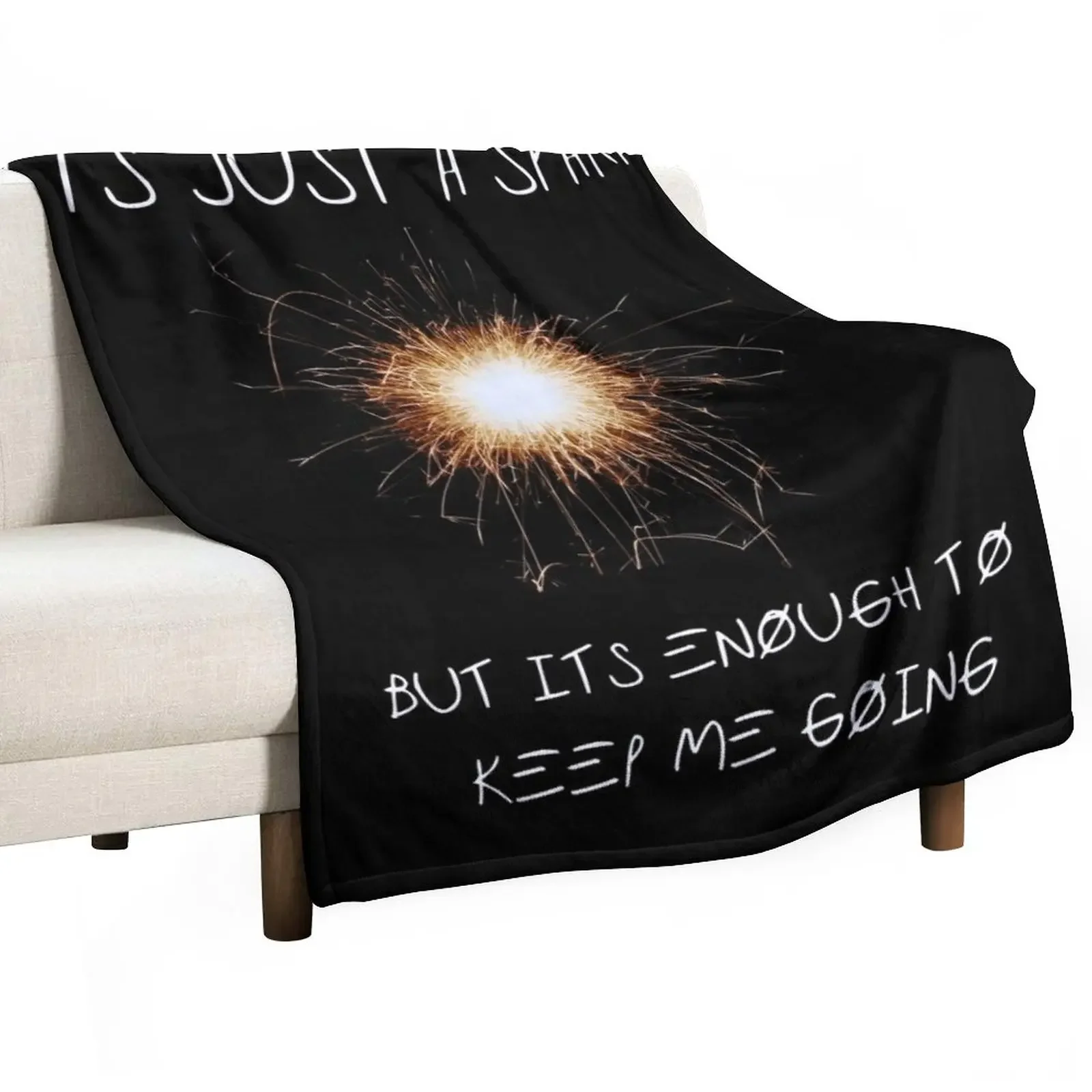 

It's Just a Spark Throw Blanket Plush christmas gifts Camping Personalized Gift Blankets